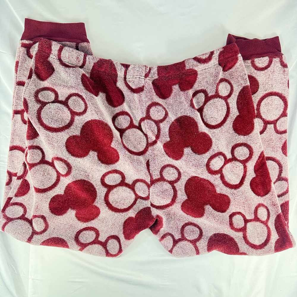 Disney Mickey Mouse Print Pajama Pants w/Drawstring - Picture 2 of 6